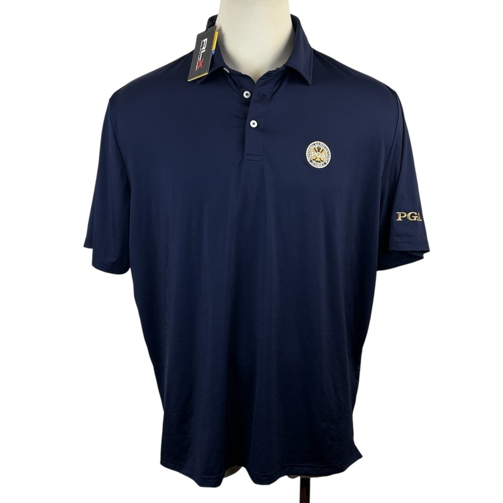 RLX Ralph Lauren Men's Navy PGA Golf Polo Shirt Wicking UV Protection UPF 50+ XL - Picture 4 of 10